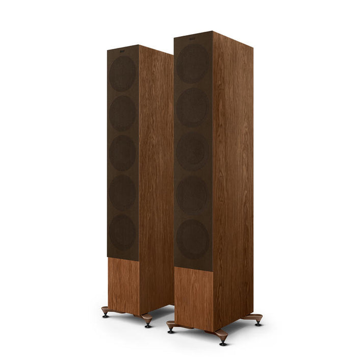 KEF R11 Meta | Haut-parleurs sur pieds - Bass Reflex 3 voies - Hi-Fi - Noyer - Paire-SONXPLUS.com