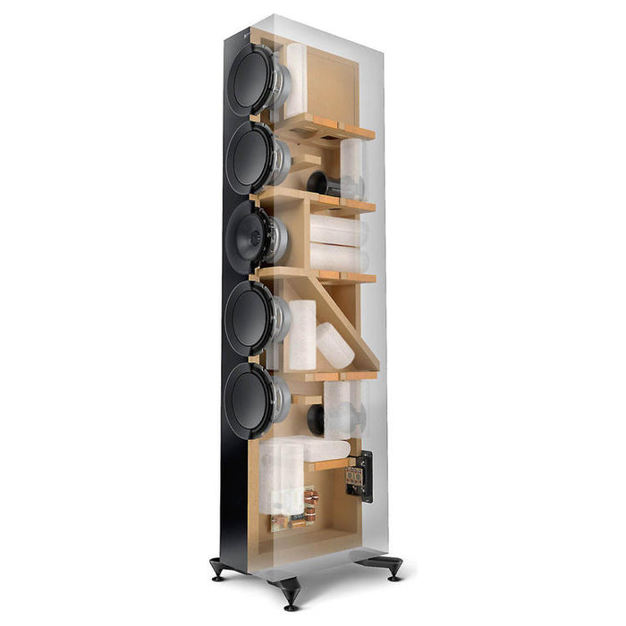 KEF R11 Meta | Haut-parleurs sur pieds - Bass Reflex 3 voies - Hi-Fi - Noyer - Paire-SONXPLUS.com