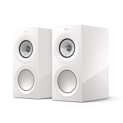 KEF R3 Meta | Haut-parleurs de bibliothèque - Bass Reflex 3 voies - Hi-Fi - Blanc Laqué - Paire-SONXPLUS.com