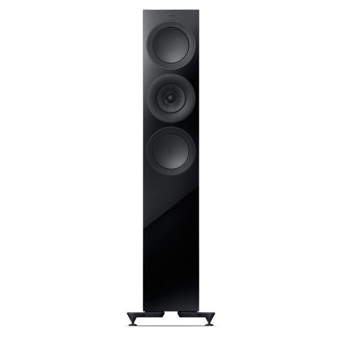 KEF R7 Meta | Haut-parleurs sur pieds - Bass Reflex 3 voies - Hi-Fi - Noir Laqué - Paire-SONXPLUS.com