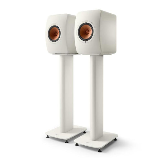 KEF S2 | Supports Haut-parleurs de plancher - Blanc Minérale - Paire-SONXPLUS.com