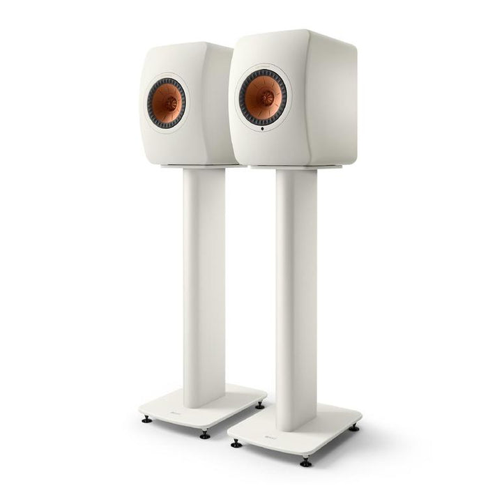 KEF S2 | Supports Haut-parleurs de plancher - Blanc Minérale - Paire-SONXPLUS.com