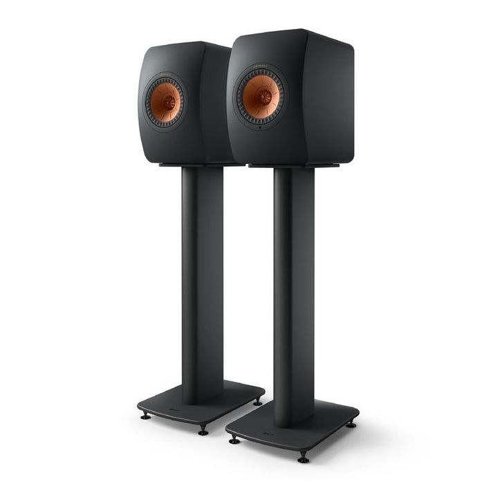 KEF S2 | Supports Haut-parleurs de plancher - Noir Carbone - Paire-SONXPLUS.com