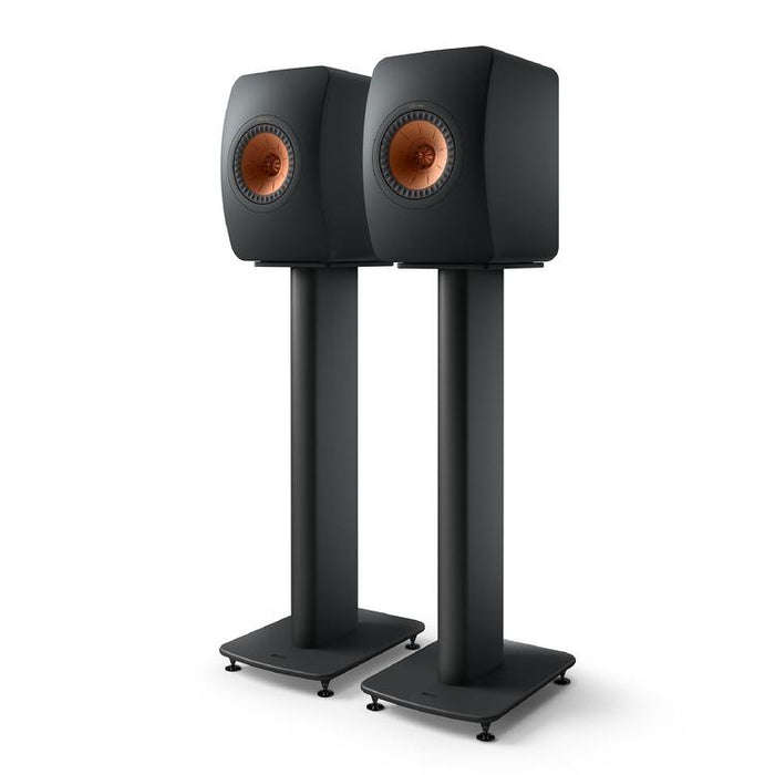 KEF S2 | Supports Haut-parleurs de plancher - Noir Carbone - Paire-SONXPLUS.com