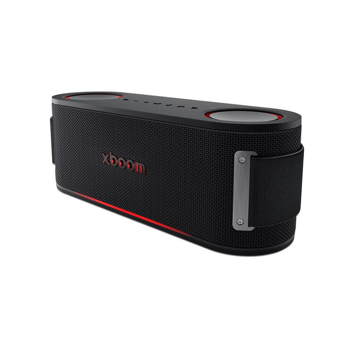 LG xboom Bounce | Haut-parleur portatif - Bluetooth - IP67 - Éclairage AI - Noir-SONXPLUS.com