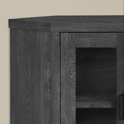 Monarch Specialties I 2716 | Meuble TV - 42" - En coin - Imitation bois - Noir-SONXPLUS.com