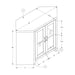 Monarch Specialties I 2716 | Meuble TV - 42" - En coin - Imitation bois - Noir-SONXPLUS.com