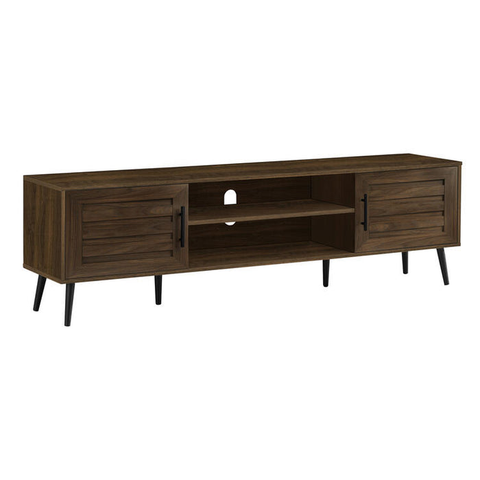Monarch Specialties I 2717 | Meuble pour téléviseur 72'' - Simili-bois brun - Avec 2 portes-SONXPLUS.com