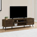 Monarch Specialties I 2717 | Meuble pour téléviseur 72'' - Simili-bois brun - Avec 2 portes-SONXPLUS.com