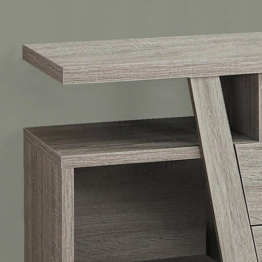 Monarch Specialties I 2721 | Meuble TV - 60" - 2 Tiroirs de rangement - Taupe foncé-SONXPLUS.com