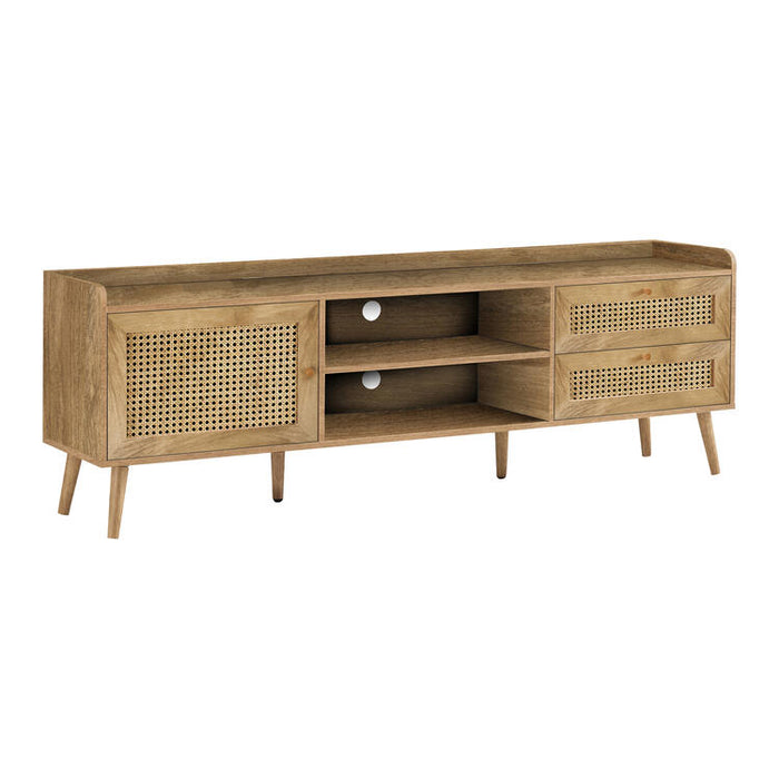 Monarch Specialties I 2723 | Meuble pour téléviseur 72'' - Avec rangement - Noyer-SONXPLUS.com