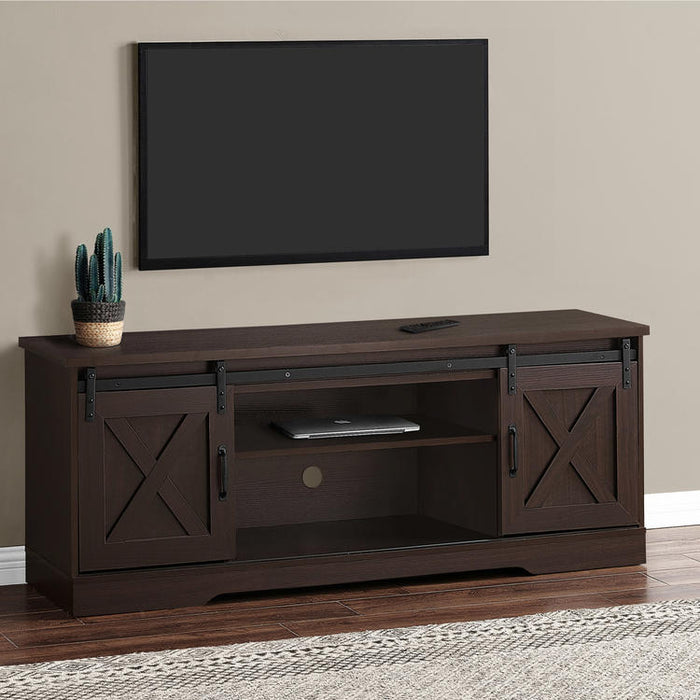 Monarch Specialties I 2745 | Meuble TV - 60" - 2 Portes coulissantes - Expresso-SONXPLUS.com