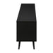 Monarch Specialties I 2781 | Meuble pour téléviseur 72'' - Base noir - Avec 2 portes simili-bois-SONXPLUS.com