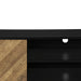 Monarch Specialties I 2781 | Meuble pour téléviseur 72'' - Base noir - Avec 2 portes simili-bois-SONXPLUS.com