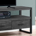 Monarch Specialties I 2823 | Meuble TV - 60" - 3 Tiroirs - Imitation Bois - Noir-SONXPLUS.com