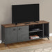 Monarch Specialties I 2831 | Meuble TV - 60" - Imitation bois - Brun moyen - Imitation de béton gris-SONXPLUS.com