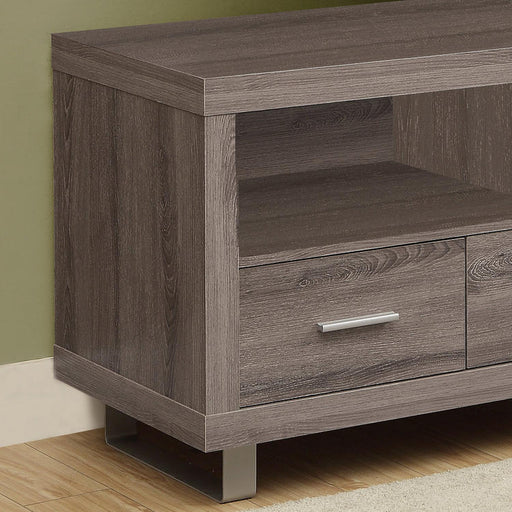 Monarch Specialties I 3250 | Meuble TV - 48" - 3 Tiroirs - Taupe foncé-SONXPLUS.com