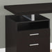 Monarch Specialties I 7143 | Meuble d'ordinateur - 60" - Métal argent - Espresso-SONXPLUS.com
