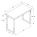 Monarch Specialties I 7675 | Meuble d'ordinateur - 48" - Hauteur ajustable - Style contemporain - Base en métal noir - Imitation bois noyer-SONXPLUS.com