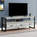 Monarch Specialties I2821 | Meuble TV - 60" - 3 Tiroirs - Gris-SONXPLUS.com