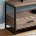 Monarch Specialties I2872 | Meuble TV - 48" - 2 Tiroirs de rangement - Taupe foncé-SONXPLUS.com