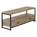 Monarch Specialties I2872 | Meuble TV - 48" - 2 Tiroirs de rangement - Taupe foncé-SONXPLUS.com