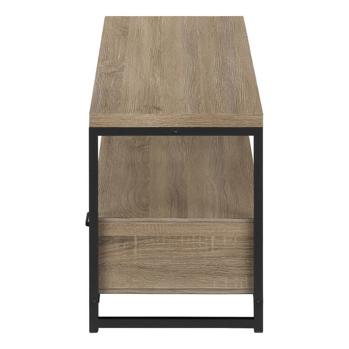 Monarch Specialties I2872 | Meuble TV - 48" - 2 Tiroirs de rangement - Taupe foncé-SONXPLUS.com