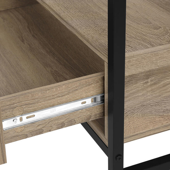 Monarch Specialties I2872 | Meuble TV - 48" - 2 Tiroirs de rangement - Taupe foncé-SONXPLUS.com