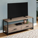 Monarch Specialties I2872 | Meuble TV - 48" - 2 Tiroirs de rangement - Taupe foncé-SONXPLUS.com