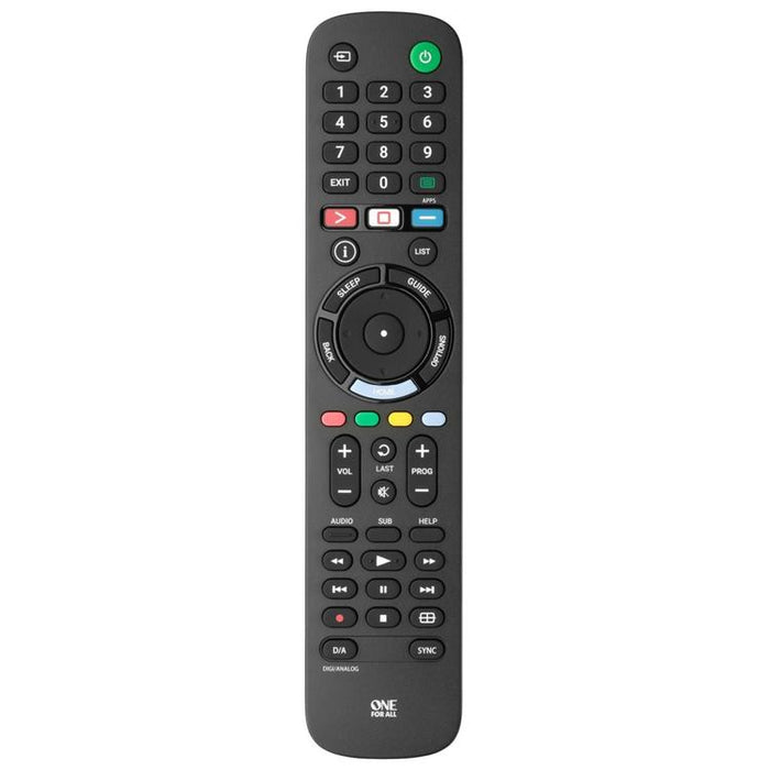 One for All URC4812R | Télécommande de remplacement direct pour tout téléviseur Sony - Série Replacement - Noir-SONXPLUS.com