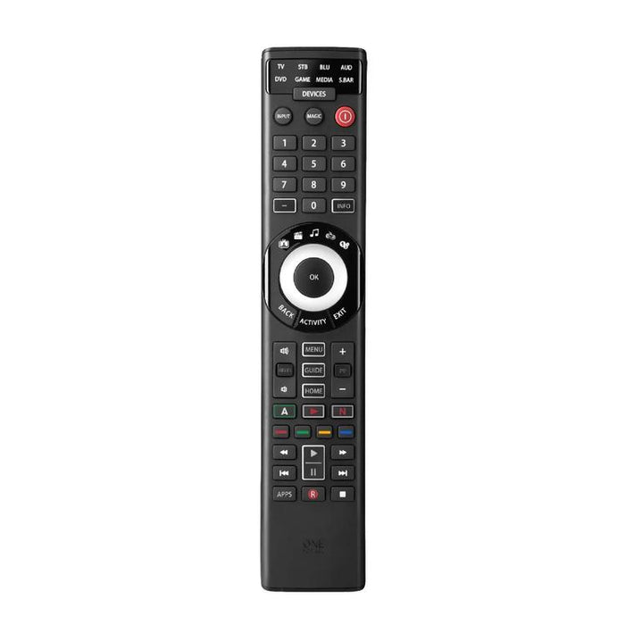 One for All URC7880R | Télécommande universelle intelligente pour tout téléviseur - Série Smart - Pour 8 appareils - Noir-SONXPLUS.com