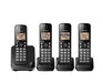 Panasonic KX-TGC384B | Téléphone sans fil - 4 combinés - Noir-SONXPLUS.com