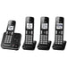 Panasonic KX-TGD394B | Téléphone sans fil - 4 combinés - Répondeur - Noir-SONXPLUS.com