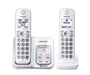 Panasonic KX-TGD592W | Téléphone sans fil - 2 combinés - Liaison cellulaire - Répondeur - Bluetooth - Blanc-SONXPLUS.com
