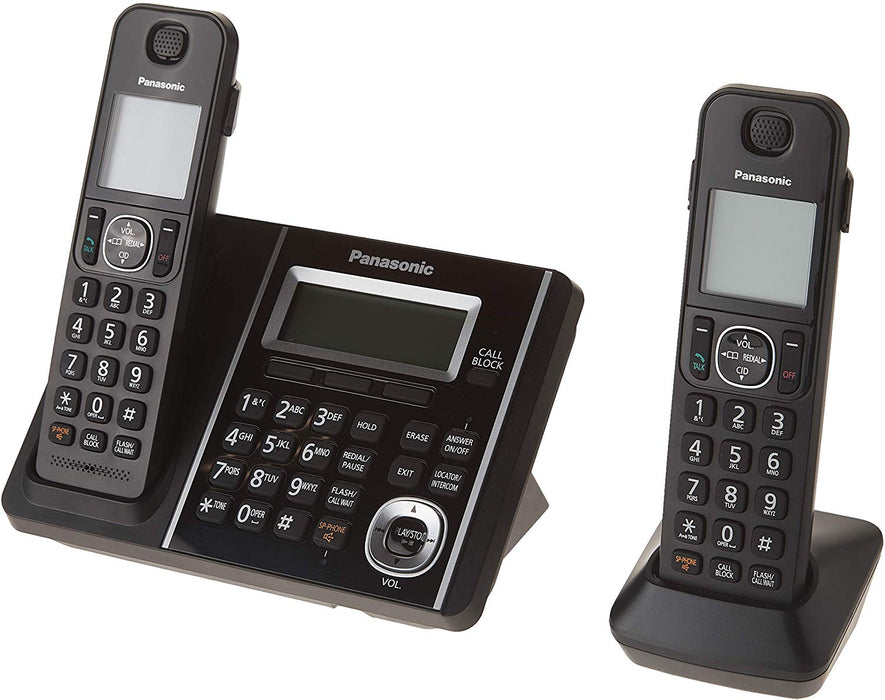 Panasonic KX-TGF342B | Téléphone sans fil - 2 combinés - Répondeur - Noir-SONXPLUS.com