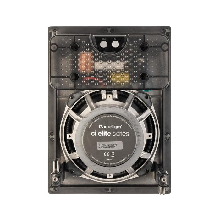 Paradigm CI Elite E80-IW V2 | Haut-parleur encastré - Mural - SHOCK-MOUNT - Noir - Surface prête à peindre - Unité-SONXPLUS.com