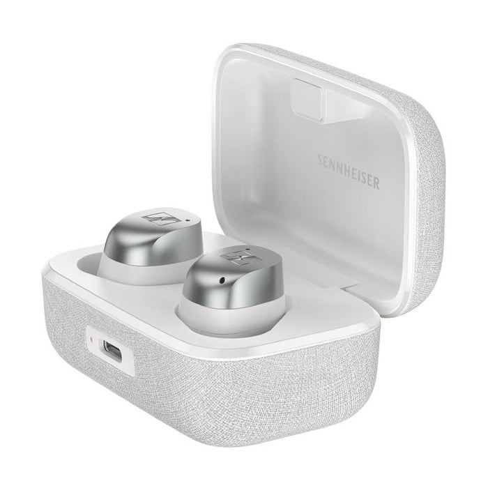 Sennheiser MOMENTUM True Wireless 4 | Écouteurs intra-auriculaires - Sans fil - Réduction adaptative du bruit - Blanc/Argent-SONXPLUS.com