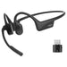 SHOKZ OpenComm2 USB-C | Écouteurs à conduction osseuse - Bluetooth - Adaptateur USB-C - Microphone - Noir-SONXPLUS.com