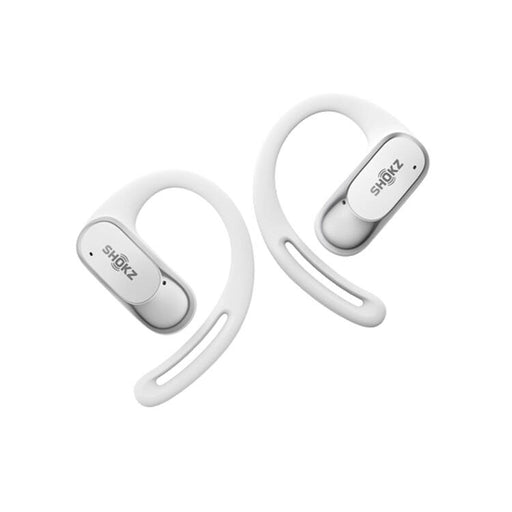 SHOKZ OpenFit Air | Écouteurs conduction osseuse - Jusqu'à 28 heures d'écoute - Bluetooth - Blanc-SONXPLUS.com