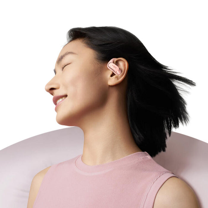 SHOKZ OpenFit Air | Écouteurs conduction osseuse - Jusqu'à 28 heures d'écoute - Bluetooth - Rose-SONXPLUS.com