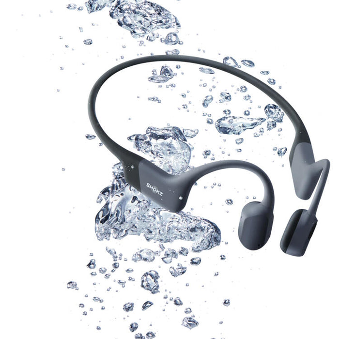 SHOKZ OpenSwim Pro | Écouteurs à conduction osseuse - Pour Natation - Bluetooth - IP68 - 9 Heures d'autonomie - Gris-SONXPLUS.com