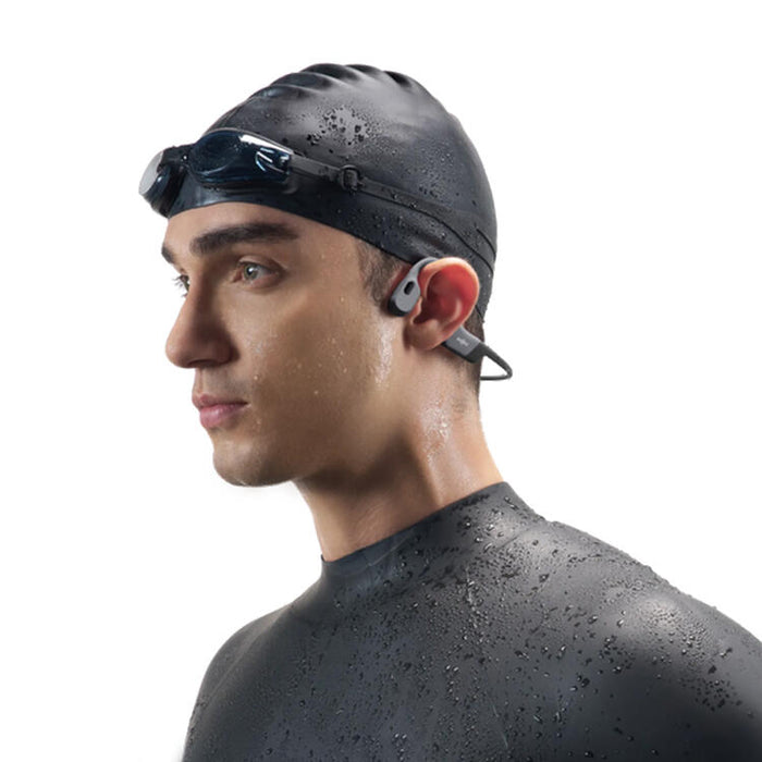 SHOKZ OpenSwim Pro | Écouteurs à conduction osseuse - Pour Natation - Bluetooth - IP68 - 9 Heures d'autonomie - Gris-SONXPLUS.com