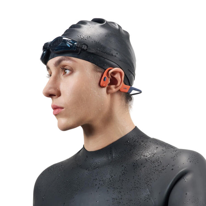 SHOKZ OpenSwim Pro | Écouteurs à conduction osseuse - Pour Natation - Bluetooth - IP68 - 9 Heures d'autonomie - Rouge-SONXPLUS.com