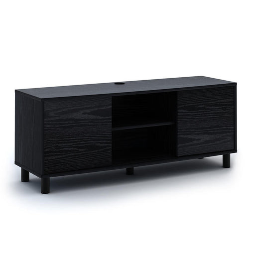 Sonora S20V55N | Meuble Téléviseur - 55" de large - 2 Armoires - Noir-SONXPLUS.com