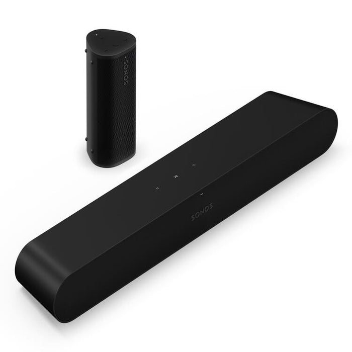 Sonos | Ensemble pour deux pièces avec Ray et Roam 2 - Noir-SONXPLUS.com