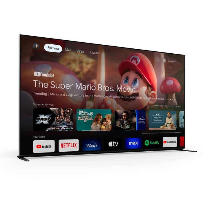 Sony BRAVIA 9 K-85XR90 | Téléviseur 85" - Mini DEL - Série XR90 - 4K HDR - Google TV-SONXPLUS.com