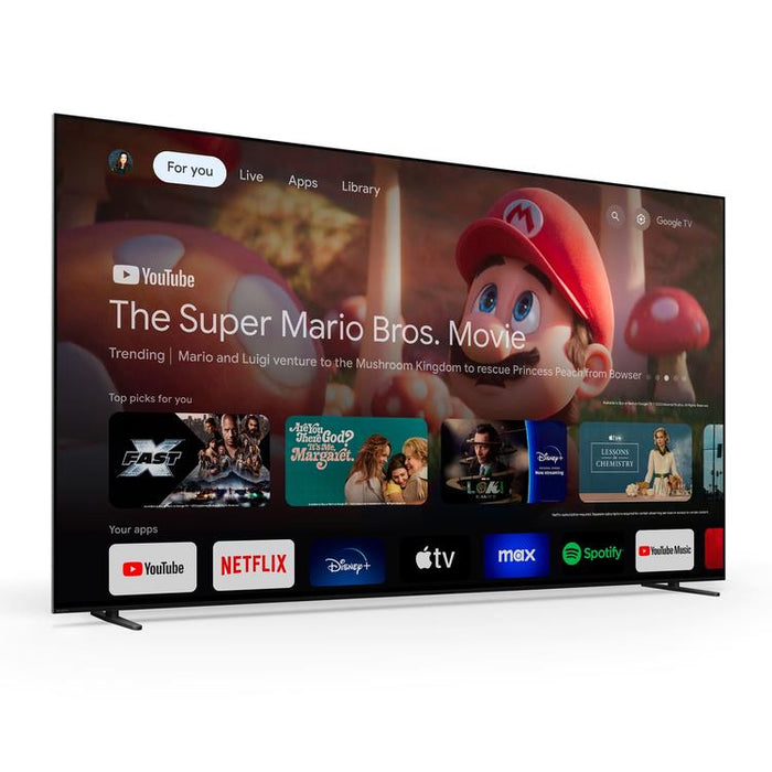 Sony BRAVIA 8 K-77XR80 | Téléviseur 77" - OLED - 4K HDR - 120Hz - Série XR80 - Google TV-SONXPLUS.com