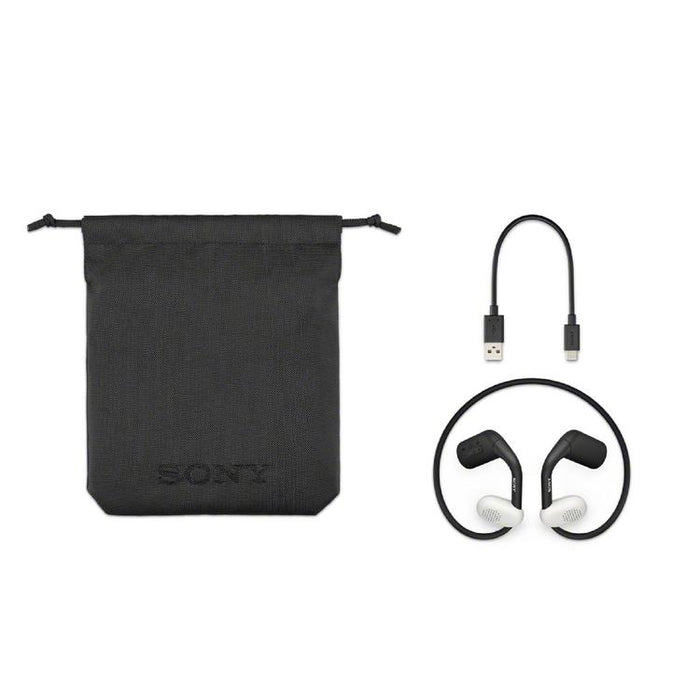 Sony Float Run WIOE610 | Ecouteurs avec micro - Supra-auriculaires - Bluetooth - Sans fil - Noir-SONXPLUS.com