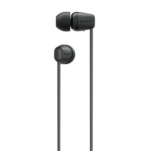 Sony WI-C100 | Écouteurs intra-auriculaires - Sans fil - Bluetooth - Autour du cou - Microphone - IPX4 - Noir-SONXPLUS.com
