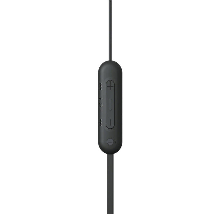 Sony WI-C100 | Écouteurs intra-auriculaires - Sans fil - Bluetooth - Autour du cou - Microphone - IPX4 - Noir-SONXPLUS.com